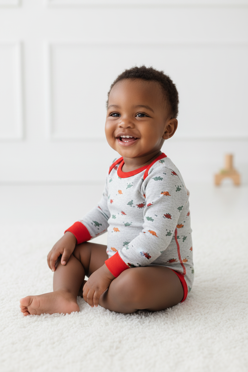 Girls 5 Pack Bodysuit Set | 3–12 Months | Soft Cotton Baby Essentials