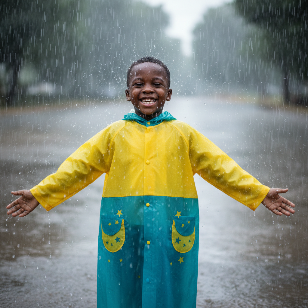 Kids Rain Coat | Sizes M–XXL | Waterproof Lightweight Jacket