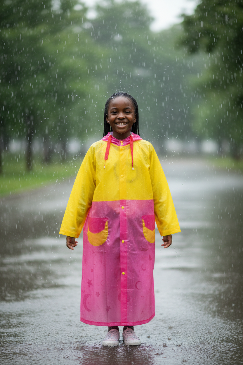 Kids Rain Coat | Sizes M–XXL | Waterproof Lightweight Jacket