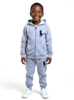 Polo Kids Quality Tracksuit | Pink, Grey & Blue | From 6yrs - 15yrs