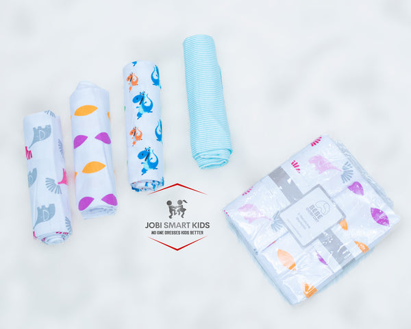 2 Pack Flannel Receiving Blankets | 100% Cotton | Soft & Cozy | 0–2yrs| Boys and Girls