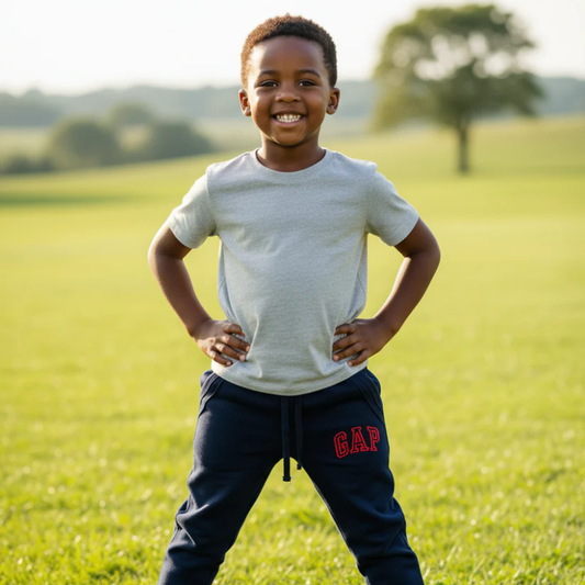 GAP Quality Sweatpants for Kids|  Grey & Blue | 4yrs - 12yrs