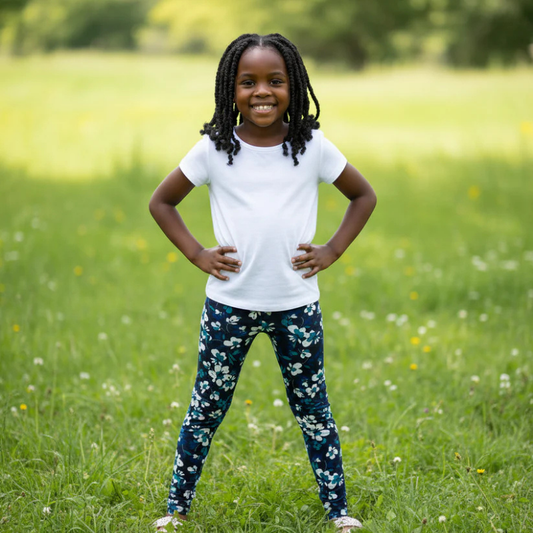Flower Girls Tights |Soft Stretch Fabric | Sizes 130–170 (Ages 6–13)