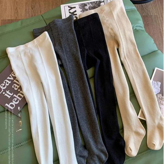 Girls' Stockings for School | Soft Cotton Tights for Kids | Warm Winter Stockings | Various Sizes & Colors