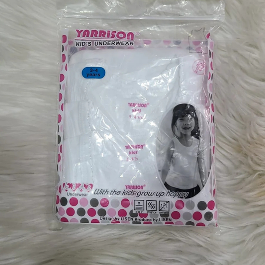 Girls White Vest