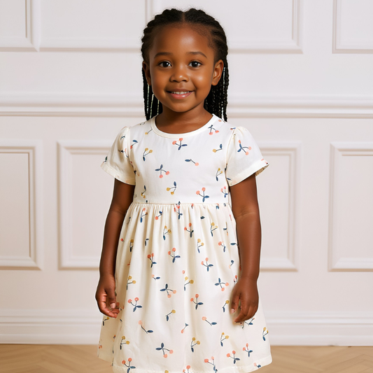 Girls Cotton Dress | Soft & Breathable | Stylish Everyday Wear