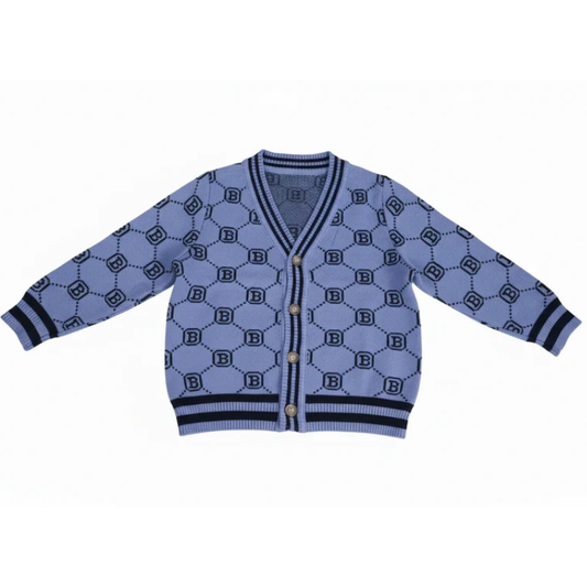 Light blue patterned sweater