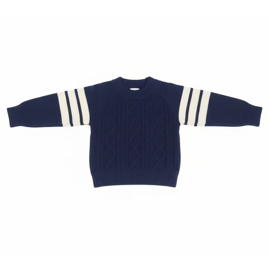 Navy blue stripped sweater