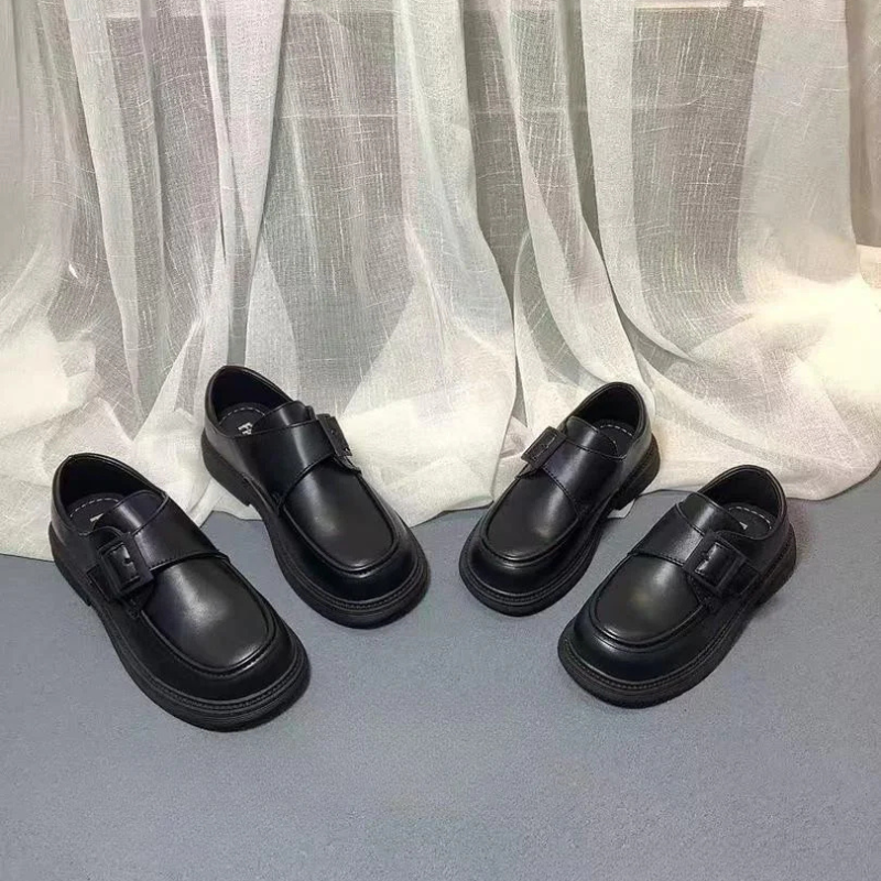 New Boys Black School Shoes | Sizes 29–39 | Comfortable & Durable Footwear
