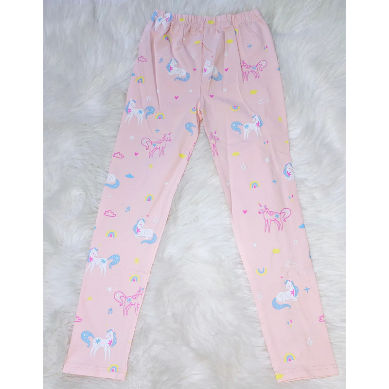Peach Unicorn Girls' Tights | Sizes 60, 65, 100 | Kids Fashion Legwear