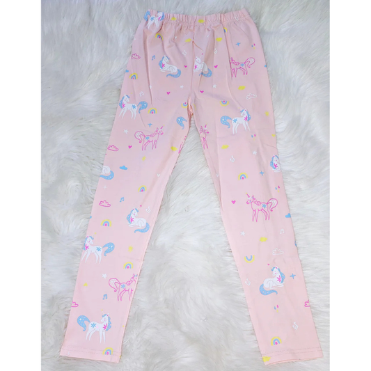 Peach Unicorn Girls' Tights | Sizes 60, 65, 100 | Kids Fashion Legwear