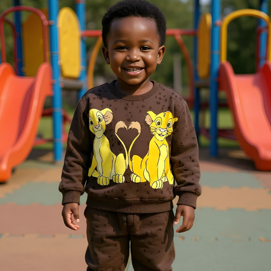 Hakuna Matata Kids Brown Set | Comfortable Outfit | Sizes 2–8 Years