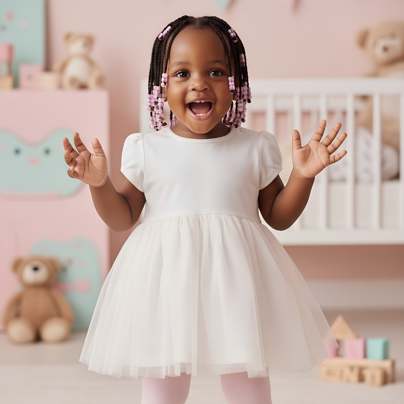 Baby Pink Light Stockings | Soft Cotton | Size 9–12m