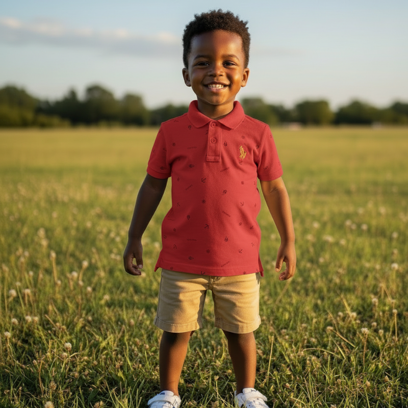 Small Boys polo T-shirt ages 1-6 Comfortable and trendy