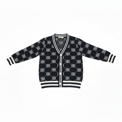 Black patterned sweater