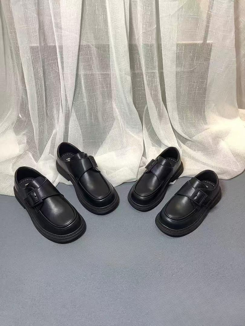 New Boys Black School Shoes | Sizes 29–39 | Comfortable & Durable Footwear