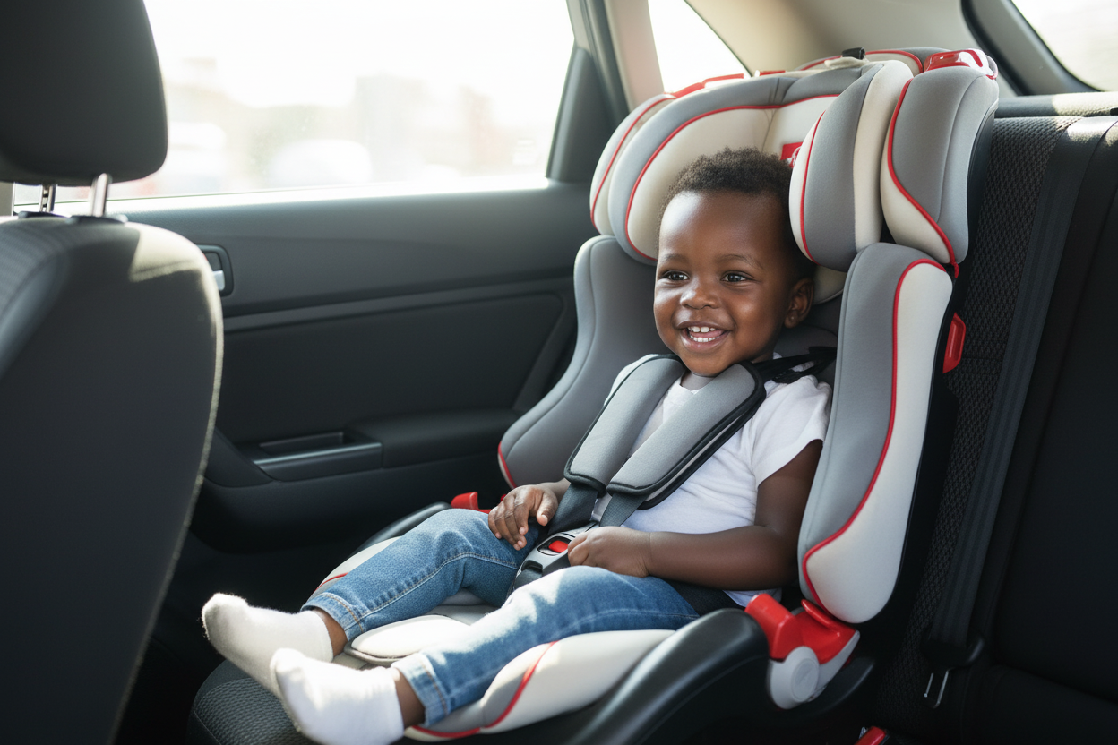 Slightly Used Kids Car Seat | Safe, Comfortable & Adjustable Child Car Seat