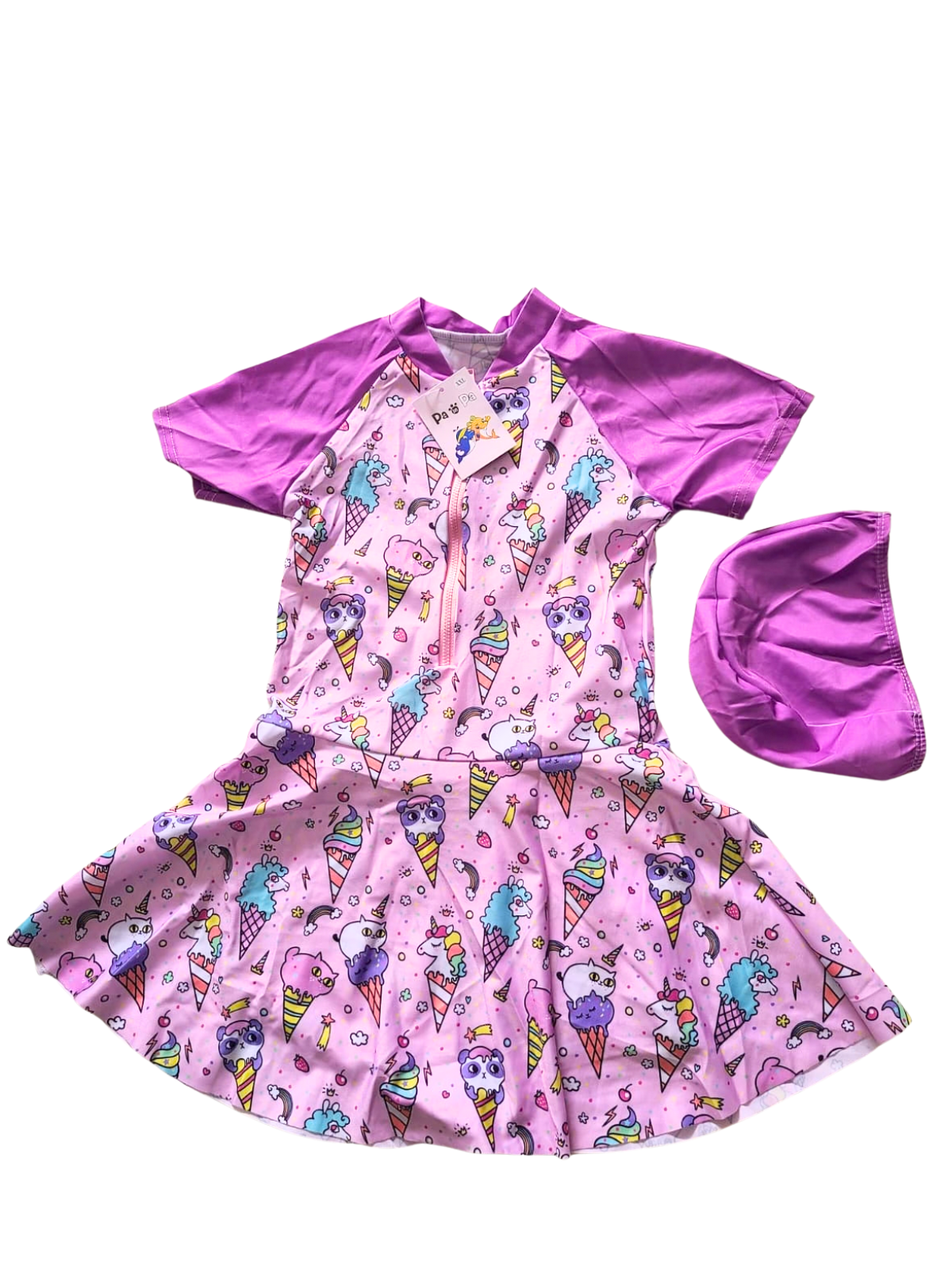 Girls Swim Costume with Skirt | Stylish Kids Swimwear