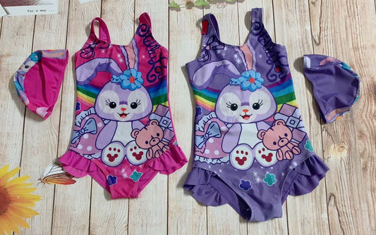 Stella Lou themed Girls swimming Costume