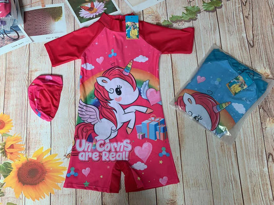 Unicorn Kids Swimming Costumes