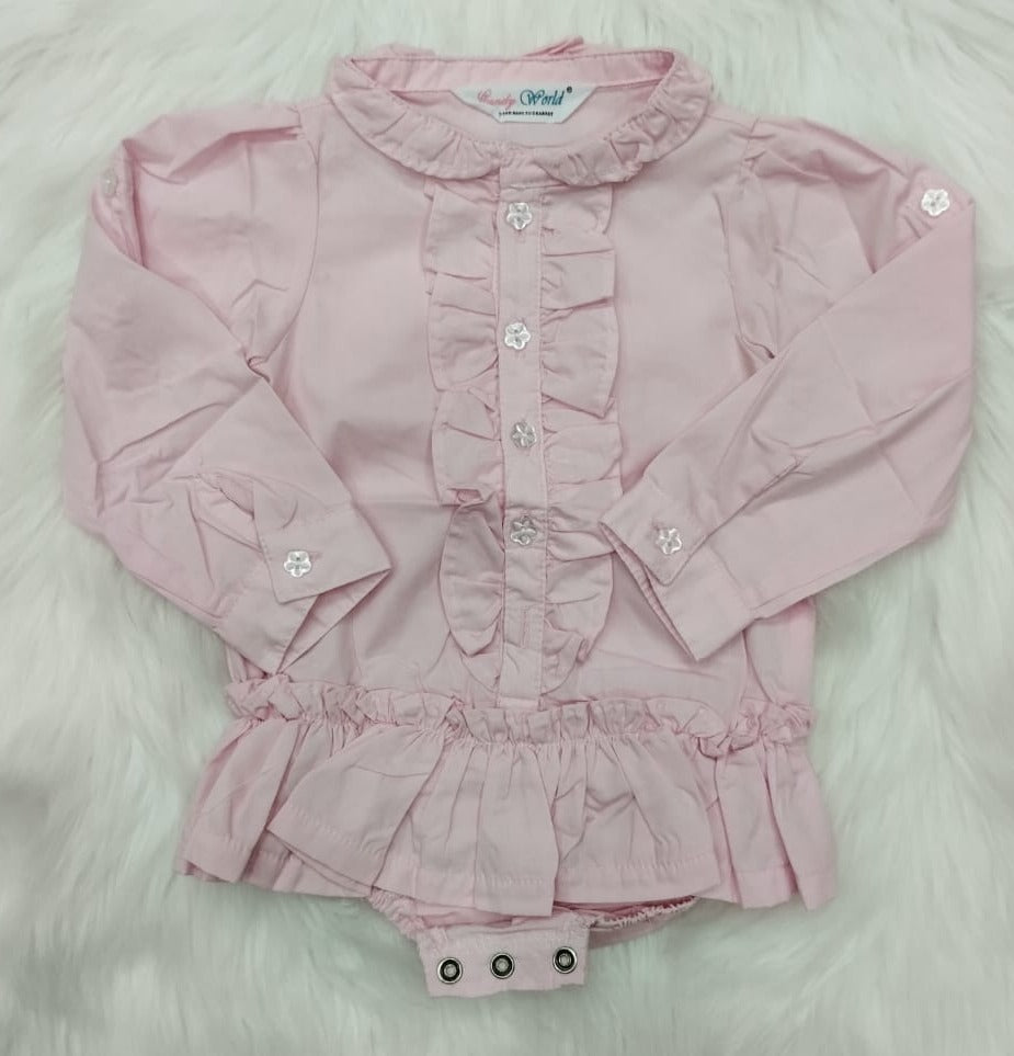 Pink girls Bodysuit Shirt