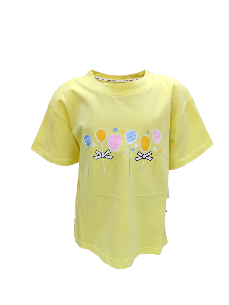 Yellow Short-Sleeved Girls T-Shirt | Size 100 (3–4 yrs) | Cotton Comfort