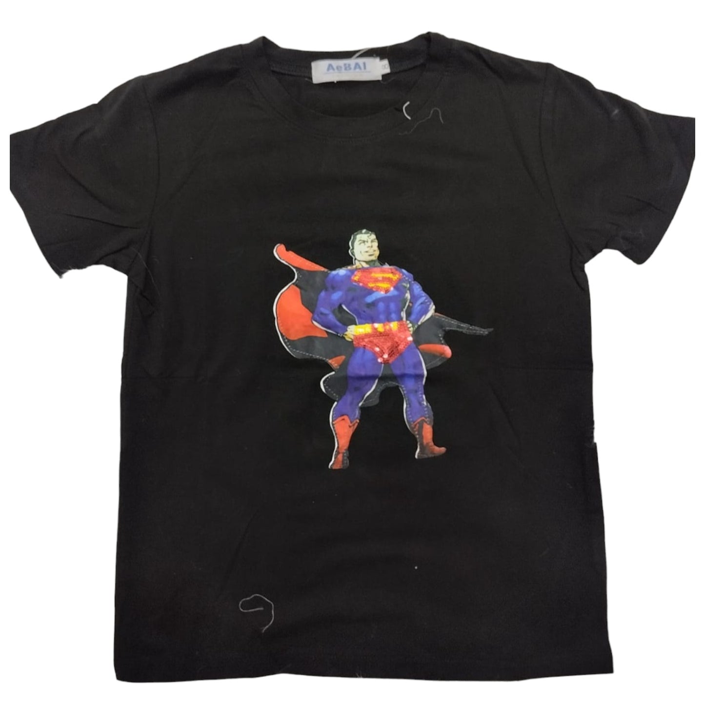 Superman Themed Boys Sequin T-shirts