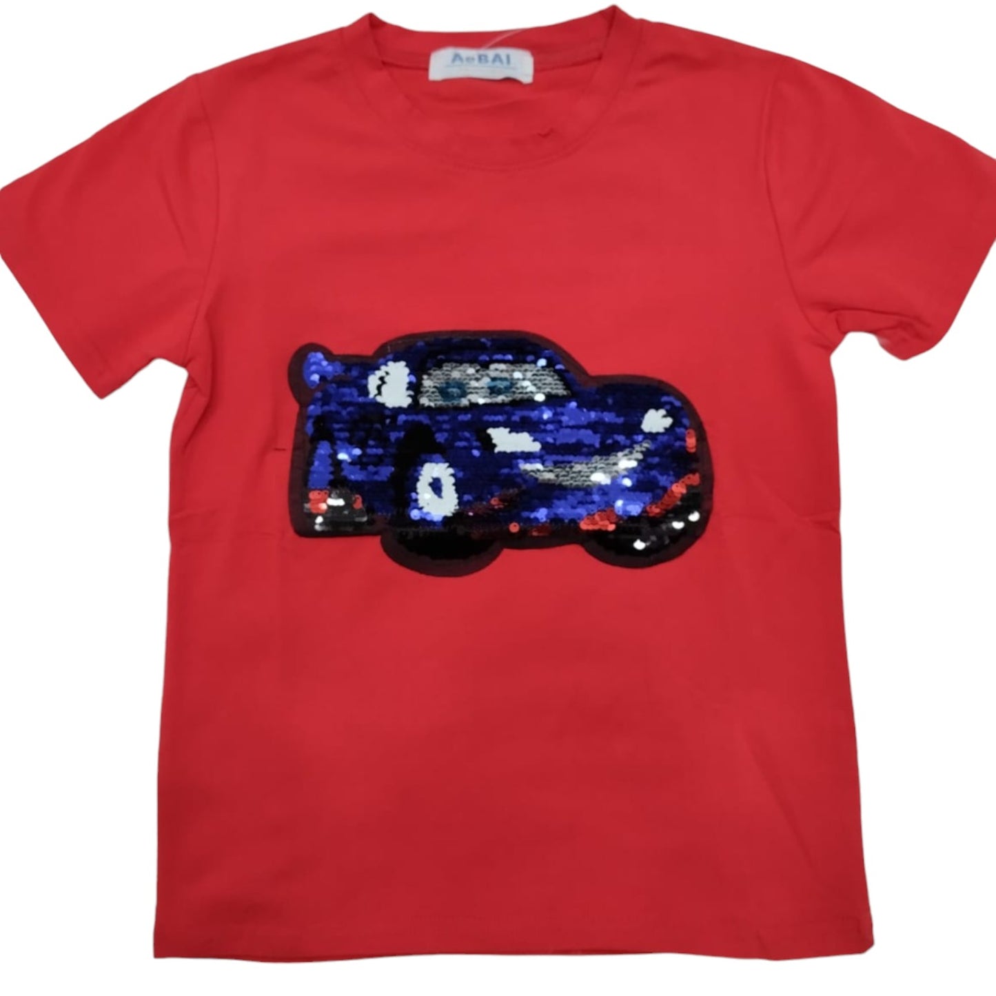 Cars Themed Boys Sequin T-shirts