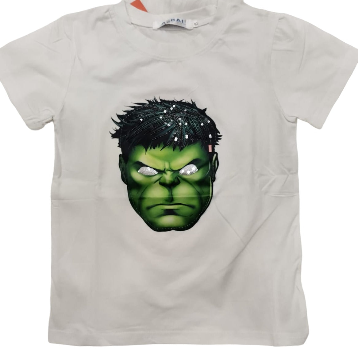 Cream Boys hulk themed sequin shirt