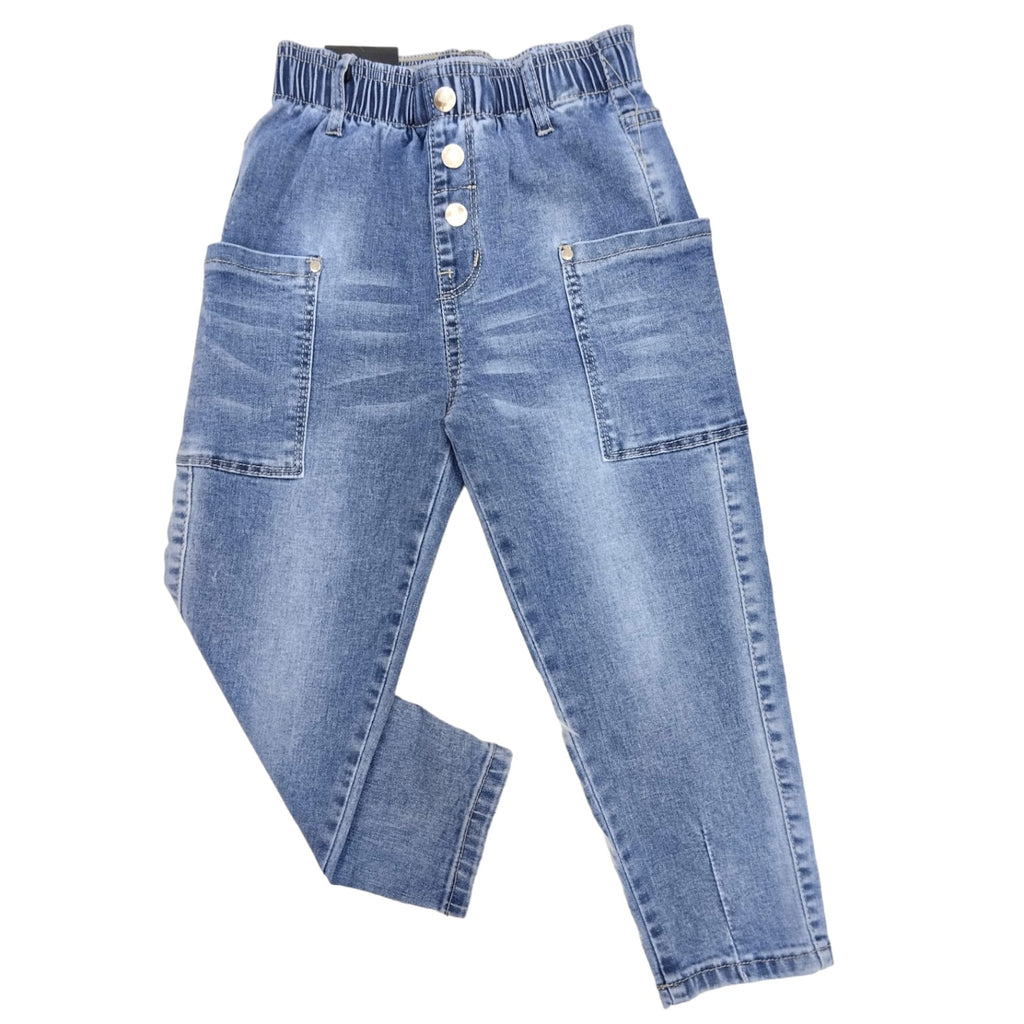 Girls' Jeans with Waistband