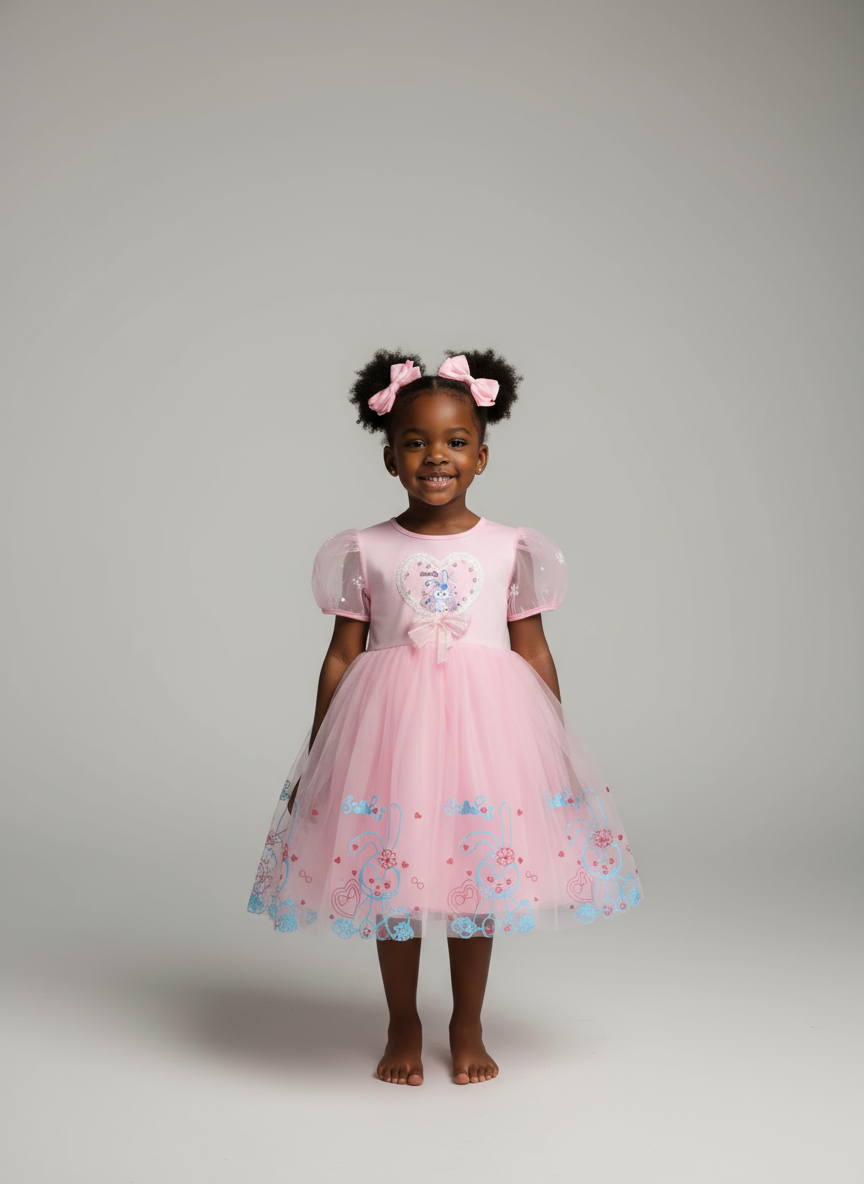 Baby Girl Dress Costumes with Veils | Ages 4–7 Years (Sizes 110 & 130)