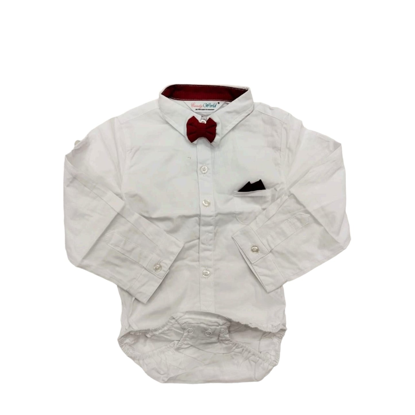 White and Red Boys Official Bodysuit Shirts