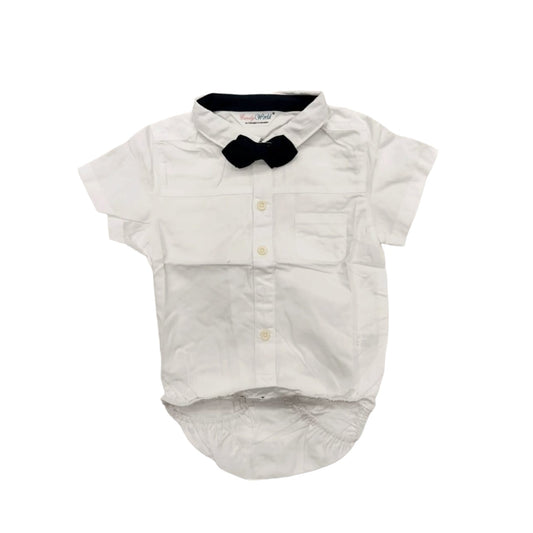 White and Blue Boys Official Bodysuit Shirts