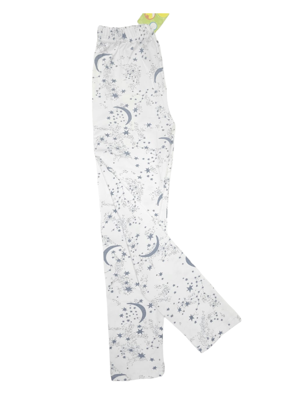White Starry Nights Girls' Tights