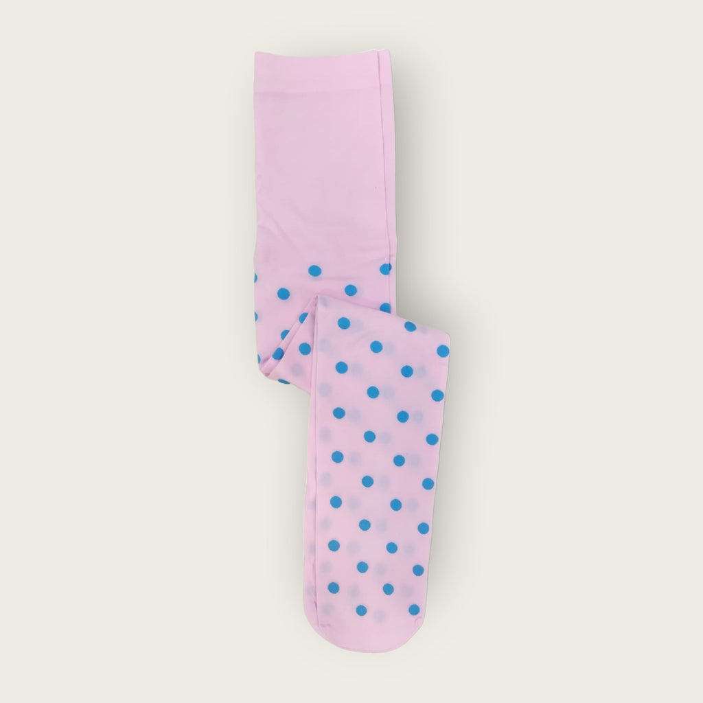 Pink Polka Light stockings