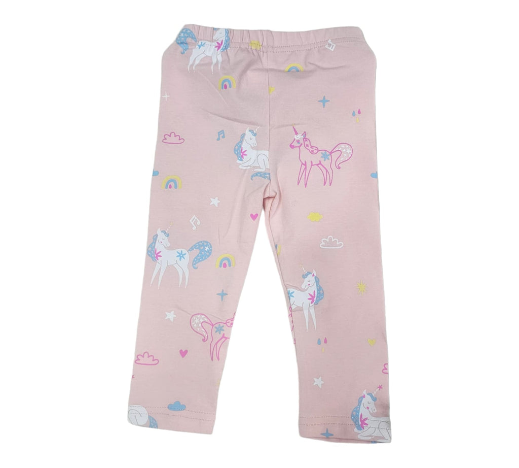 Pink with unicorns Girls tights