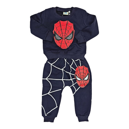 Spiderman Navy Blue Boys Tracksuit No-zip