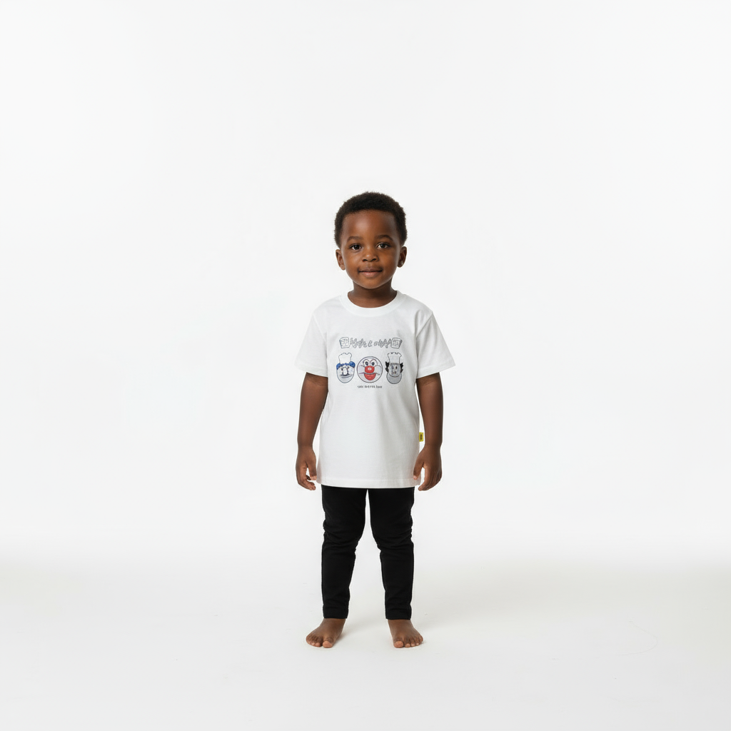 Chef Clowns Short-Sleeved Girls T-Shirts | Sizes 110, 130 | Cotton Comfort