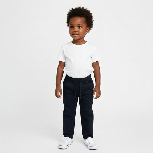 Baby Boys’ Khaki Trousers | Sizes 6m–3yrs | Brown, Maroon, Navy