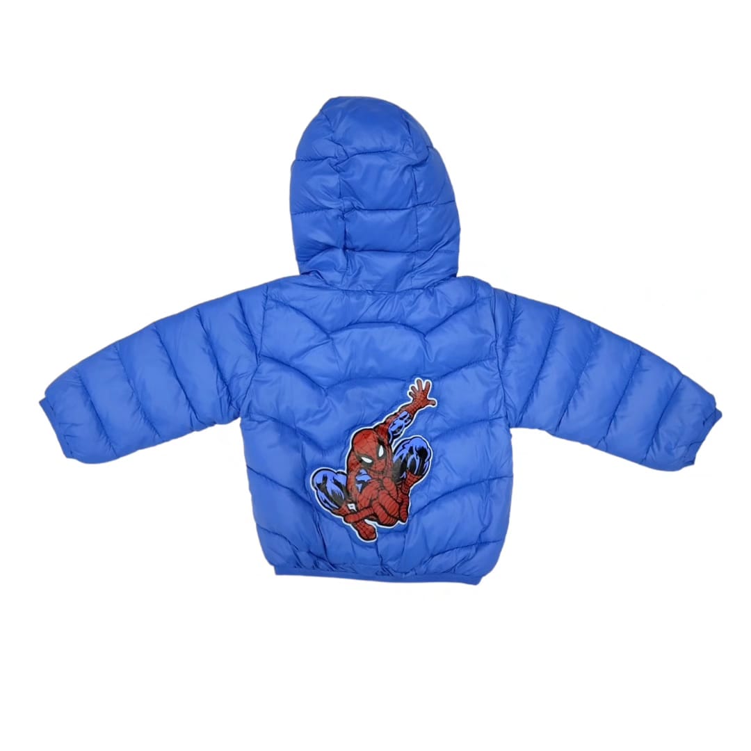 Spiderman-themed Blue Boys Puff Jackets