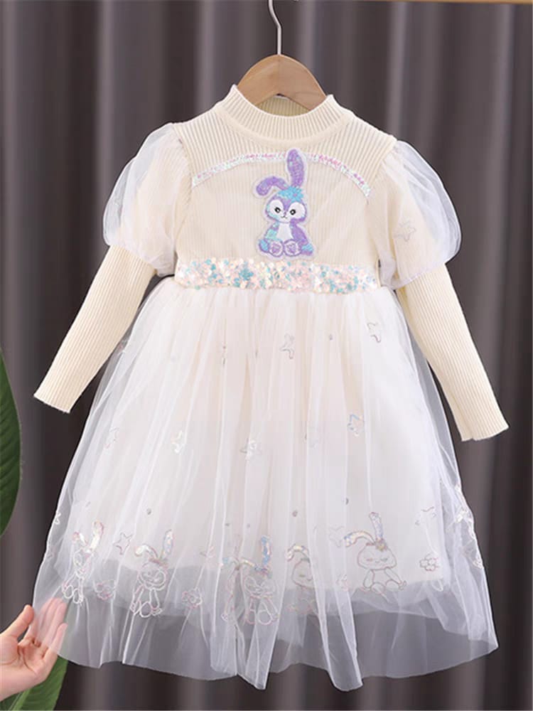 Stella Lou Girls Sweater Dress