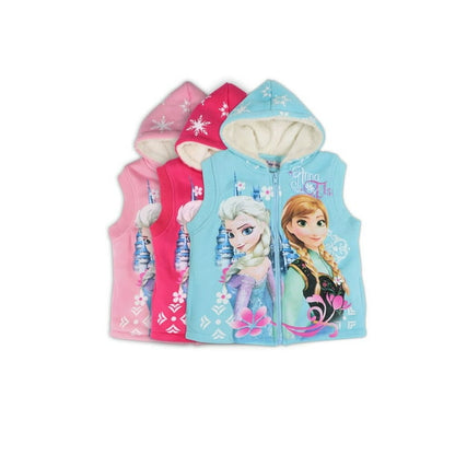 Frozen-themed sleeveless jackets