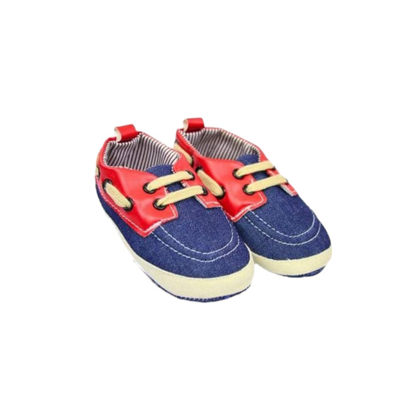 Blue Baby Boy Pre-Walker Shoes | Sizes 12 (6–12M), 13 (12–18M)