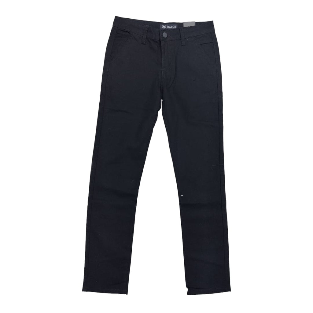Boys Navy Blue Khaki Trousers | Comfortable & Durable | Elastic Waist