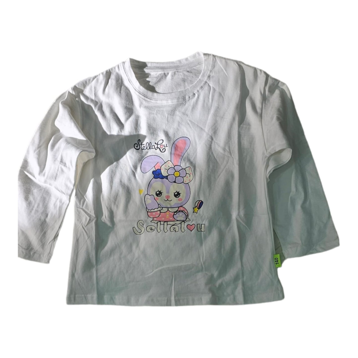 white Stella Lou Long sleeved Girls shirt