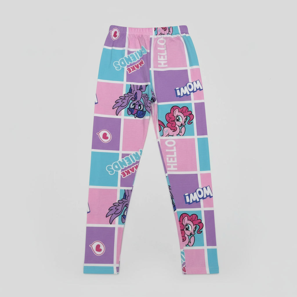 Multicolored Printed Girls Kids Tights | Sizes: 90–130 | Soft & Stylish