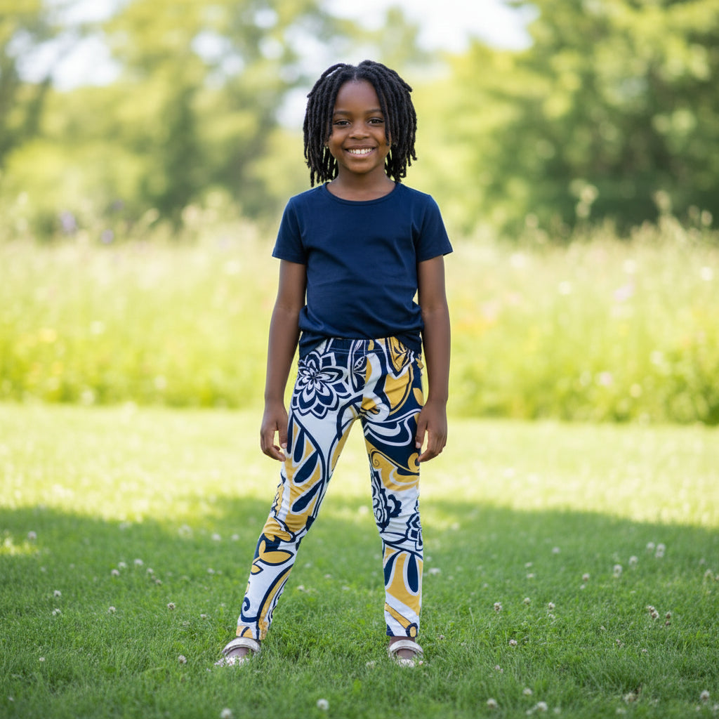 Classic Girls’ Themed Tights | Soft Cotton Stretch Leggings | Ages 2–8 Years