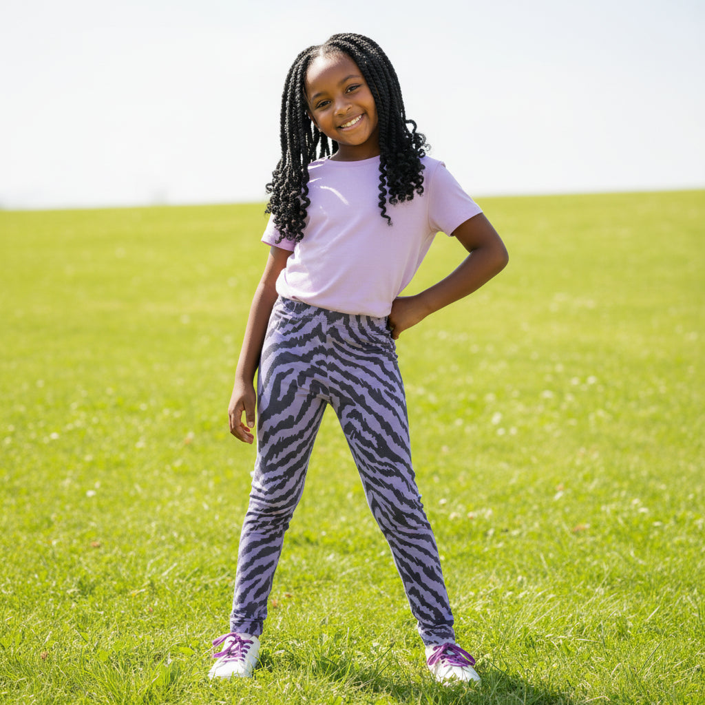 Animal Print Girls’ Tights | Soft Stretch Leggings | Ages 2–8 Years