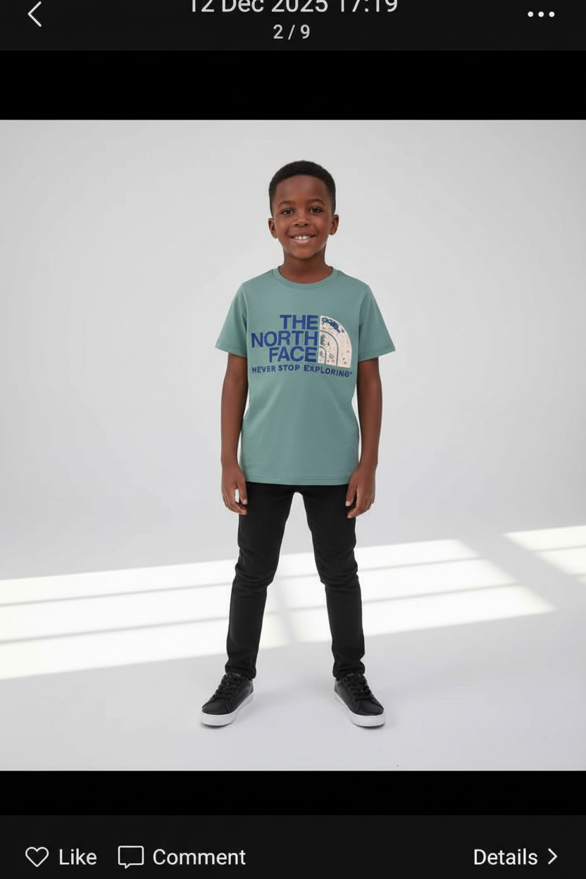 The North Face Design T-Shirts for Kids | Trendy Graphic Tees for Boys & Girls | Soft Cotton | Various Sizes