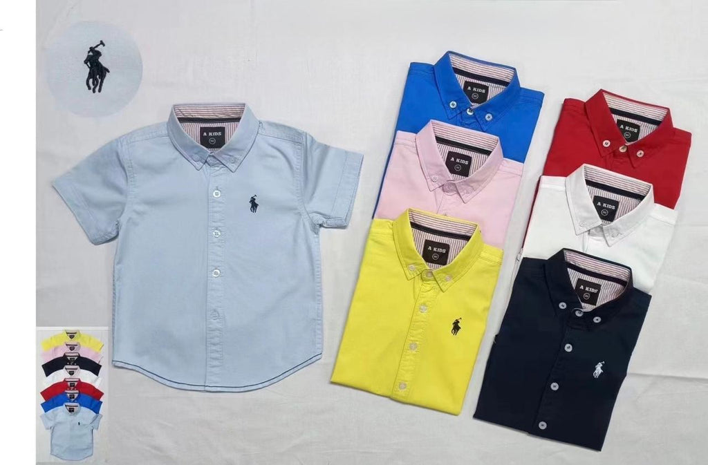 Short Sleeved Polo Shirts for Kids | Cotton Polo Tees for Boys & Girls | School Uniform Essential | Various Sizes